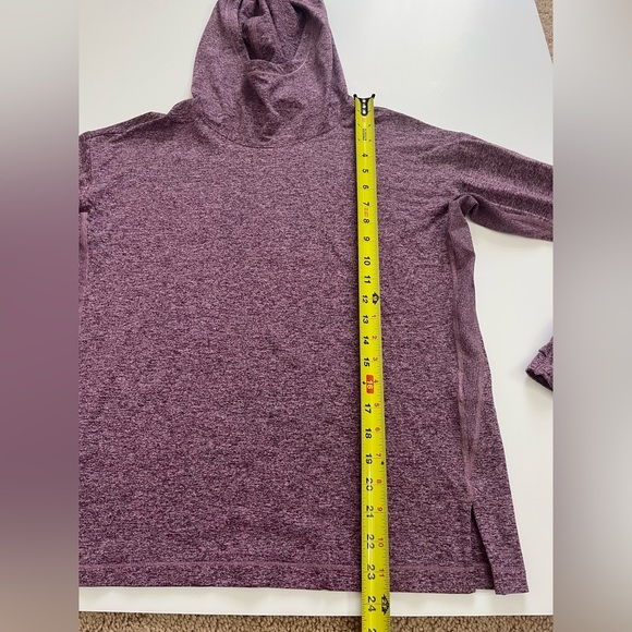 Athleta Uptempo II Hooded Sweatshirt Size Small Purple - Picture 7 of 9